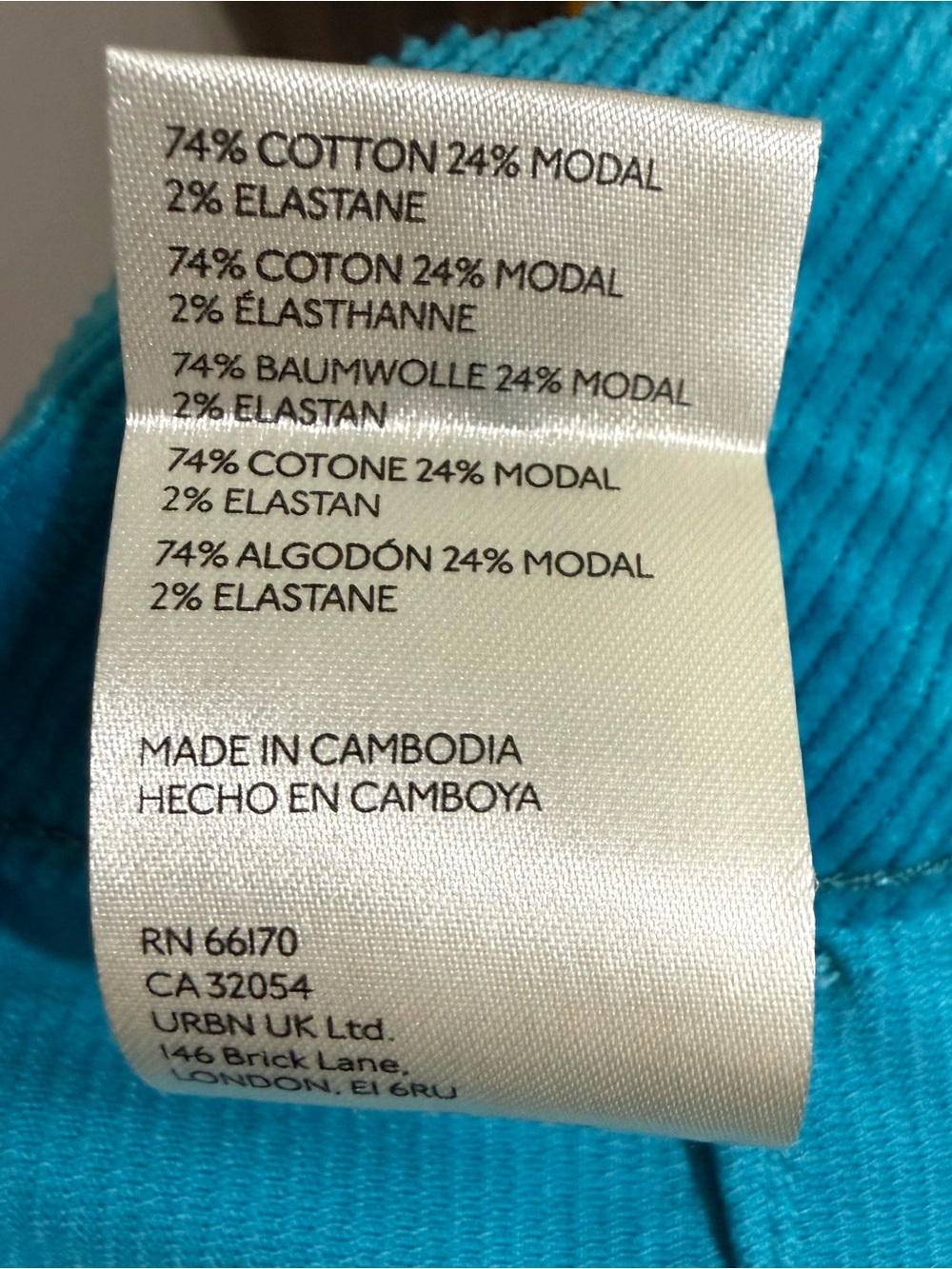 SALE Anthropologie Maeve Colette Cropped Wide Leg Corduroy Pants Turquoise 29 - Picture 4 of 10